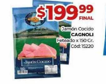 Diarco Jamón Cocido Cagnoli Feteado oferta