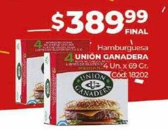 Diarco Hamburguesa Unión Ganadera oferta
