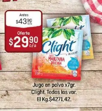 El Nene Jugo En Polvo Clight oferta