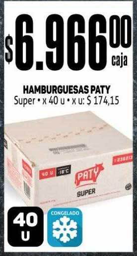 Makro Hamburguesas Paty Super oferta
