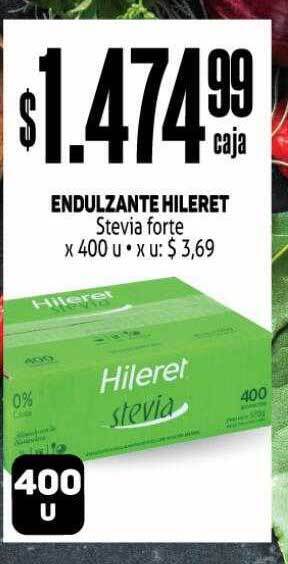 Makro Endulzante Hileret Stevia Forte oferta
