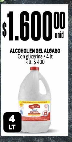 Makro Alcohol En Gel Algabo oferta
