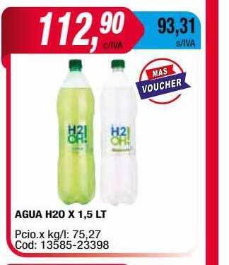 Maxiconsumo Agua H2o oferta