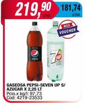 Maxiconsumo Gaseosa Pepsi-seven Up S Azucar oferta