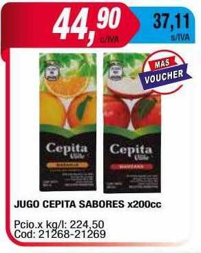 Maxiconsumo Jugo Cepita Sabores oferta