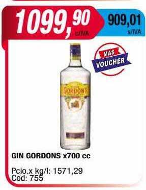 Maxiconsumo Gin Gordons oferta