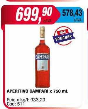 Maxiconsumo Aperitivo Campari oferta