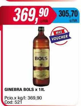 Maxiconsumo Ginebra Bols oferta