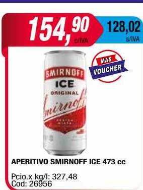 Maxiconsumo Aperitivo Smirnoff Ice oferta