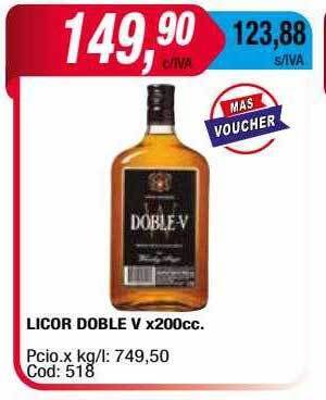 Maxiconsumo Licor Doble V oferta