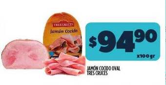 Supermercados Toledo Jamón Cocido Oval Tres Cruces oferta