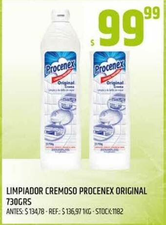 Supermercados Todo Procenex Limpiador Cremoso Original 730grs oferta