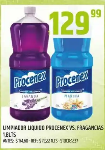 Supermercados Todo Limpiador Liquido Procenex Vs. Fragancias 1.8lts oferta