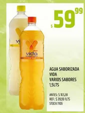 Supermercados Todo Agua Saborizada Vida Varios Sabores 1,5lts oferta