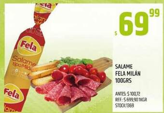 Supermercados Todo Salame Fela Milán 100grs oferta