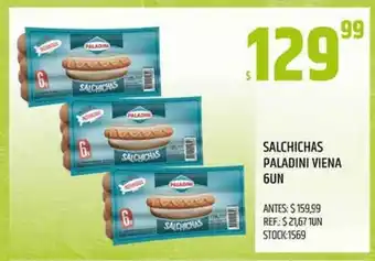 Supermercados Todo Salchichas Paladini Viena 6 Un oferta