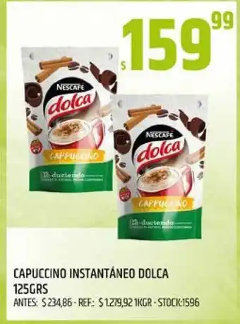 Supermercados Todo Capuccino Instantáneo Dolca 125grs oferta
