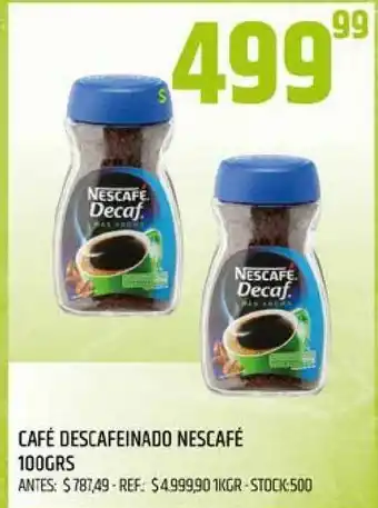 Supermercados Todo Café Descafeinado Nescafé 100grs oferta