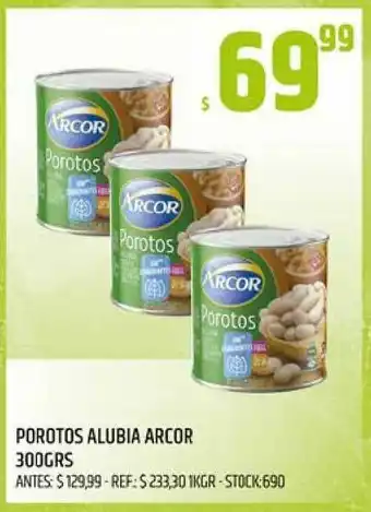 Supermercados Todo Porotos Alubia Arcor 300grs oferta