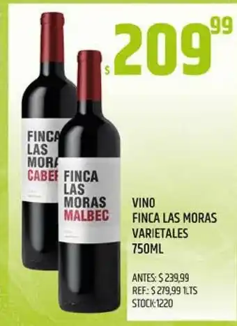Supermercados Todo Vino Finca Las Moras Varietales 750ml oferta