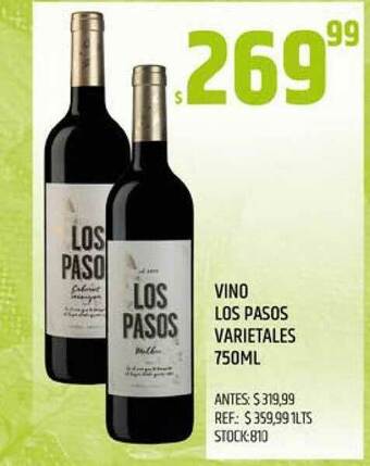 Supermercados Todo Vino Los Pasos Varietales 750ml oferta
