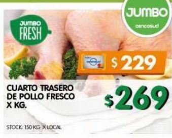Jumbo Cuarto trasero de pollo x kg oferta