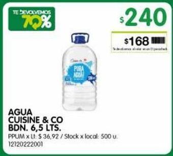 Jumbo Agua cuisine & co 6,5l oferta