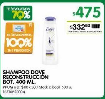 Jumbo Shampoo dove 400ml oferta