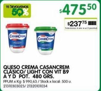 Jumbo Queso crema casancrem 480g oferta
