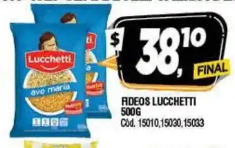 Supermercados Yaguar Lucchetti Fideos 500 g oferta