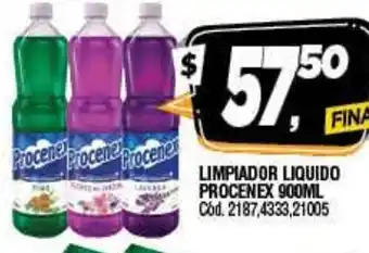 Supermercados Yaguar Procenex Limpiador liquido 900 ml oferta