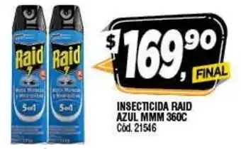 Supermercados Yaguar Raid Insecticida Azul Mmm 360 c oferta
