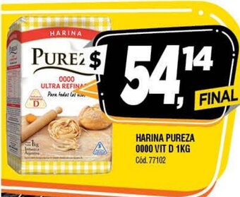 Supermercados Yaguar Pureza Harina 0000 Vit D 1 kg oferta