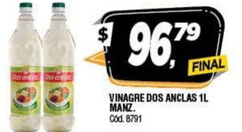 Supermercados Yaguar Vinagre Dos Anclas 1L Manz oferta