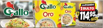 Supermercados Yaguar Gallo Arroz Oro Parboil 1 kg oferta