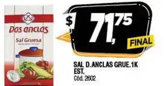 Supermercados Yaguar Dos Anclas Sal 1 k Est oferta