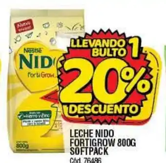 Supermercados Yaguar Nido Leche Fortigrow 800 g Softpack oferta