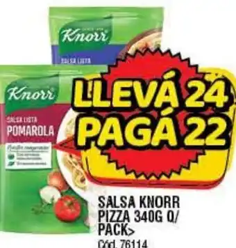Supermercados Yaguar knorr Salsa Pizza 340 g Q/ Pack oferta