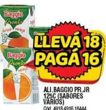 Supermercados Yaguar Baggio Ali Pr.Jr 125 c (Sabores Varios) oferta