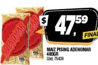 Supermercados Yaguar Adenomar Maiz Pising 400 gr oferta