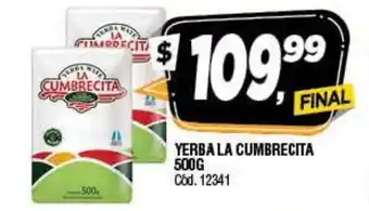 Supermercados Yaguar Cumbrecita Yerba La 500 g oferta