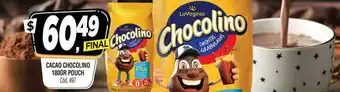 Supermercados Yaguar Chocolino Cacao 180 gr Pouch oferta