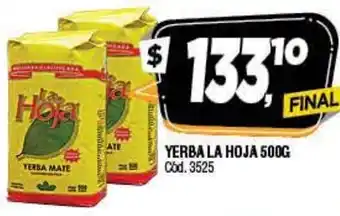 Supermercados Yaguar Hoja Yerba La 500 g oferta