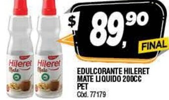 Supermercados Yaguar Hileret Edulcorante Mate Liquido 200 cc Pet oferta