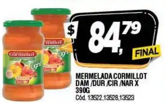 Supermercados Yaguar Cormillot Mermelada Dam/Dur/Cir/Nar x 390 g oferta