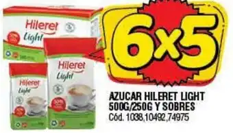 Supermercados Yaguar Hileret Light Azucar 500 g/ 250 G Y Sobres oferta