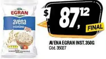 Supermercados Yaguar Avena Egran Inst. 350 g oferta