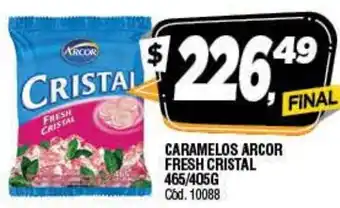 Supermercados Yaguar Cristal Caramelos Arcor Fresh 465/405 g oferta