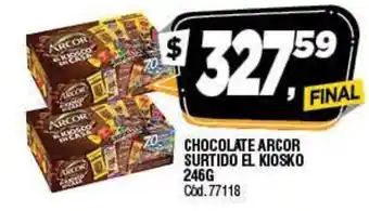 Supermercados Yaguar Chocolate Arcor Surtido El Kiosko 246 g oferta