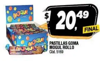 Supermercados Yaguar Mogul Pastillas Goma Rollo oferta